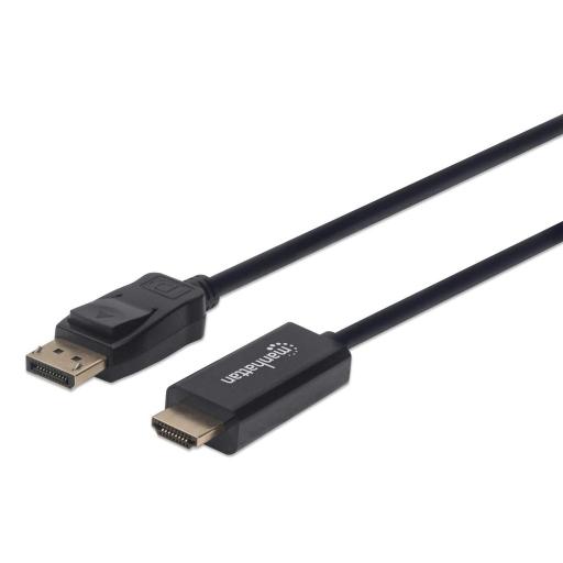 [MANHATTAN_153188] Cable DisplayPort a HDMI 1080p Manhattan 3 M.