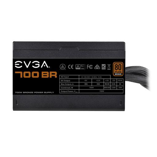 EVGA FUENTE DE PODER EVGA 100-BR-0700-K1 700W 80 PLUS BRONCE NO MODULAR