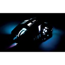 Ratón óptico LED para juegos con cable Manhattan Negro.