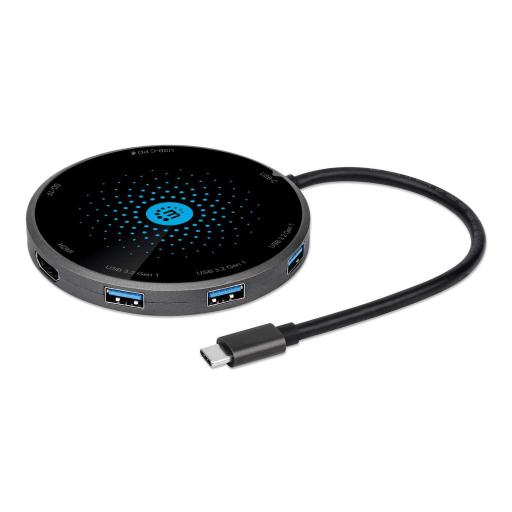 [MANHATTAN_166560] Docking USB-C con base de carga inalámbrica Manhattan.