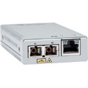 Allied Telesis Convertidor de medios gigabit ethernet a fibra óptica, conector SC, multimodo (MMF), distancia de 220 hasta 500 m