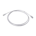 Siemon Patch Cord MC6 Modular Cat6 UTP, CM/LS0H, 7ft, Color Blanco, Diámetro Reducido (28AWG)