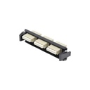 Siemon Placa acopladora de Fibra Óptica Quick-Pack, Con 3 Conectores LC Quad (12 Fibras), Para fibra Multimodo, Beige