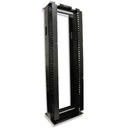 Siemon Rack de Aluminio System de 7ft x 19in, 45UR, Con organizadores verticales, conexión de tierra y accesorios de montaje