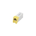 Siemon Jack Z-MAX Cat6A, UTP, Montaje híbrido en Placa de Pared (Plano y Angulado), Color Amarillo