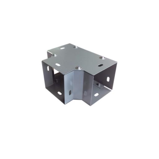CHAROFIL Derivación "T" horizontal 100 x 100 mm (3.94 x 3.94 pulg.), fabricado en lámina de acero al carbón