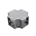 CHAROFIL Derivación "X" 100 X 100 mm, fabricado en lámina de acero al carbón 
