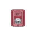System Sensor Sonorizador Tipo Chime con Lámpara Estroboscópica a 2 Hilos, Montaje en Pared, Color Rojo, con Configuración Estroboscópica Seleccionable, Nuevo Diseño Moderno y Elegante y Menor Consumo de Corriente