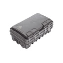 FiberHome Caja de Distribución de Fibra Óptica para 24 Empalmes, con 8 acopladores SC/APC simplex, Exterior IP65, Color Negro