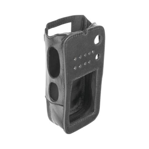 Syscom Funda Reforzada de Piel para Radios TX-R59A4G.