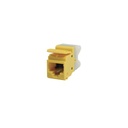 Siemon Jack MAX UTP Categoría 6, Estilo 110, Montaje Plano, Color Amarillo
