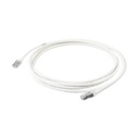 Siemon Patch Cord "Skinny" Cat6A Blindado S/FTP, 10ft, Diámetro Reducido 28 AWG, Color Blanco