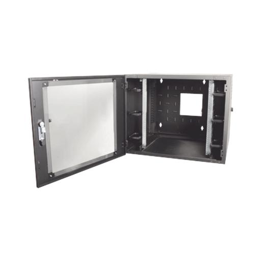 Siemon Gabinete de Pared Estándar de 19in, Abatible, de 12 UR, 762 mm de Profundidad, Color Negro