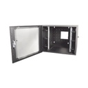 Siemon Gabinete de Pared Estándar de 19in, Abatible, de 12 UR, 762 mm de Profundidad, Color Negro