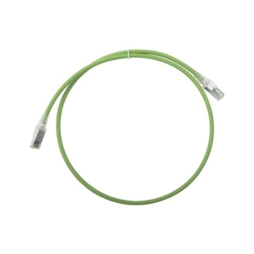 Siemon Patch Cord Z-MAX Cat6A S/FTP, CM/LS0H, 3ft, Color Verde, Versión Bulk (Sin Empaque Individual)