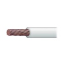 Indiana Cable Eléctrico 8 awg  color blanco,Conductor de cobre suave cableado. Aislamiento de PVC, autoextinguible. BOBINA 100 MTS
