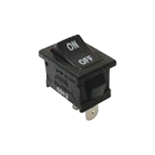 Syscom Interruptor Rocker SPST Off-On, Poliamida Negro, 11 Amp., Hasta 125 Vca, Contacto en Plata, 4.8 mm
