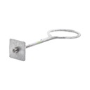 SYSCOM TOWERS Ancla con Aro, largo: 40 cm. de 1/2" de espesor para Losa o Pared. Galvanizado por Inmersión.