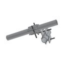 SYSCOM TOWERS Herraje Adaptador Cruzado para Mástil para Diámetros desde 7/8" hasta 2".