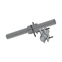 SYSCOM TOWERS Herraje Adaptador Cruzado para Mástil para Diámetros desde 7/8" hasta 2".
