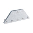 SYSCOM TOWERS Placas igualadoras con tornillería y separadores, para 6 retenidas. Galvanizado en inmersión.