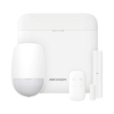Hikvision Digital Technology (AX PRO) KIT de Alarma AX PRO con GSM (3G/4G) / Incluye: 1 Hub con bateria de respaldo / 1 Sensor PIR / 1 Contacto Magnético / 1 Control Remoto / Wi-Fi / Compatible con Hik-Connect P2P