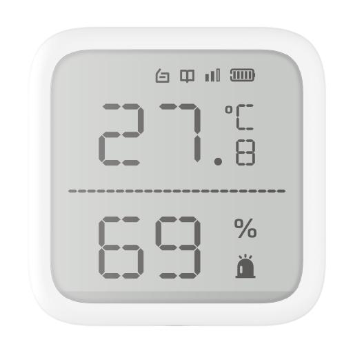 Hikvision Digital Technology (AX PRO) Detector de Temperatura y Detector de Humedad Inalámbrico / 2.7" de Tamaño / Uso en Interior / Rango de Detección desde  -35°C hasta 99°C