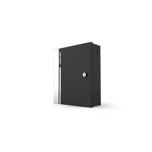 Hikvision Digital Technology Controlador de Acceso para 4 Puertas y 4 Lectores / Fácil Administración con Software Gratuito / Incluye Gabinete y Fuente de Alimentación 12Vcc/8A / 10,000 Tarjetas / 50,000 Eventos