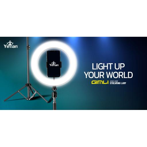 ARO DE LUZ LED YEYIAN P/STREAMING YSL-12L-01 GIMLI S2000, 30.5CM,USB