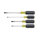 Klein Tools Juego de desarmadores de punta ranurada y Phillips de 4 piezas.