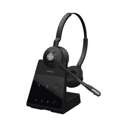 Jabra Engage 65 stereo con conexión DECT y USB, ideal para entornos con necesidad de seguridad o de mucha densidad (9559-553-125)