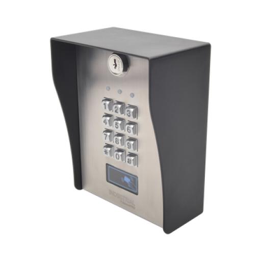 AccessPRO Teclado exterior/interior antivandálico, 3 relevadores, 50 códigos de visitantes, 1200 usuarios