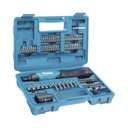 Makita Atornillador Reversible (Broquero 1/4) de 220 RPM con Cargador USB (Incluye 81 Puntas).