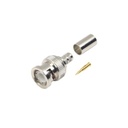 RF Industries Conector BNC Macho de Anillo para cables RG-8/X, LMR-240, 9258.
