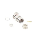 RF Industries Conector BNC Macho de Rosca para Ensamblar en Cable RG-59/U, Níquel/ Oro/ Teflón.