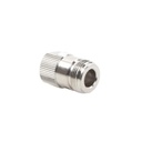 RF Industries Conector N Hembra de Anillo Plegable para cable RG-316, Niquel/ Oro/ Teflón.