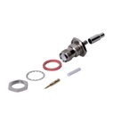 RF Industries Conector TNC Hembra Inverso, de Anillo Plegable / Chasis en D-Plano para cables RG-174/U, RG-316/U.
