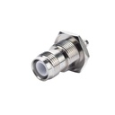 RF Industries Conector TNC Hembra Inverso para chasis de anillo plegable para cable RG-58/U.