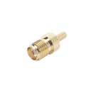 RF Industries Conector SMA Hembra Inverso de anillo plegable para cable RG-174/U, BELDEN 8216.