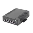 Tycon Systems Switch para Aplicación Solar, 4 Puertos PoE 802.3 af/at 10/100/1000 Mbps y un Puerto de Datos, Entrada 12-24 Vcc