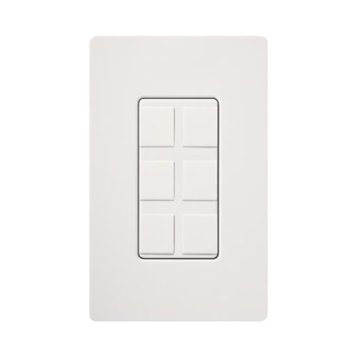 Lutron Caja de pared para contactos varios, 6 mini espacios.