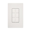 Lutron Caja de pared para contactos varios, 6 mini espacios.
