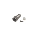 Epcom Conector Macho Plegable, PIN para Cable RG-59, Bronce Niquelado.