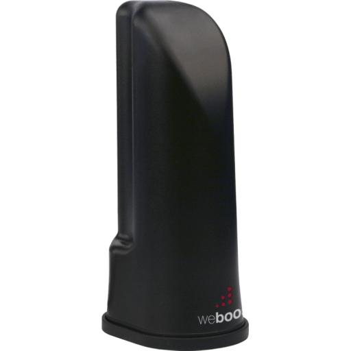 [WEBOOST_301-211] WeBoost Antena de escritorio tipo cilindro color negra. Cubre las bandas de frecuencia celular. Especial para amplificadores y dispositivos celulares 4G y 3G. Con 1.52 m de cable RG-174 y con conector SMA macho.
