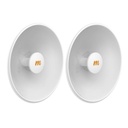 Mimosa Networks Antenas Modulares Dual Slant, 4.9 - 6.4 GHz, Dimensiones (42.9 cm), Apertura 45 ° Ganancia de 25 dBi, Diseñada para radio C5x