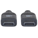 Manhattan CABLE USB-C MANHATTAN V31 C-C 10M NEGRO 353526
