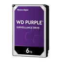 Western Digital Disco Duro PURPLE de 6TB / 3 AÑOS DE GARANTÍA / Para Videovigilancia