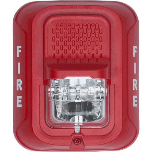 System Sensor Lámpara Estroboscópica para Montaje en Pared, Color Rojo, Nivel de Candelas Seleccionable, Nuevo Diseño Moderno y Elegante y Menor Consumo de Corriente