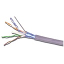 Siemon Bobina de Cable Blindado F/UTP de 4 Pares, Z-MAX, Cat6A, Soporte de Aplicaciones 10GBase-T, CMR (Riser), Color Azul, 305m