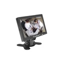 Syscom  Monitor 7" TFT-LCD ideal para colocar en vehículos o DVR/NVR.  Entradas de video HDMI, VGA y RCA (CVBS)